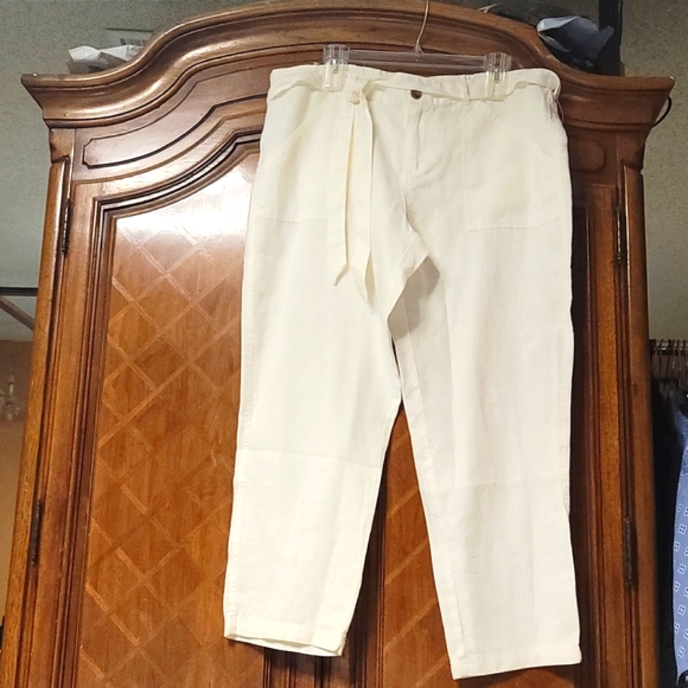 Merona Linen white pants XL